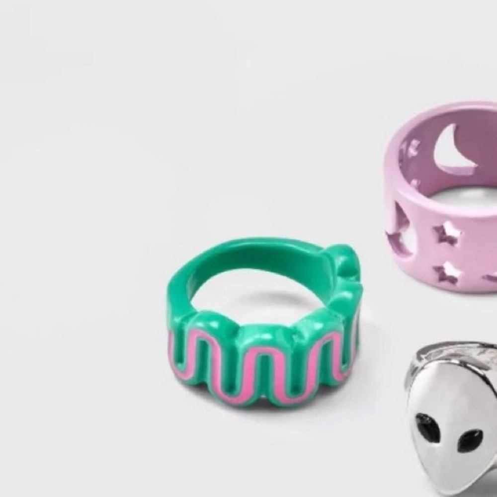 Y2K Wavy Neon Ring 🍬 90s style